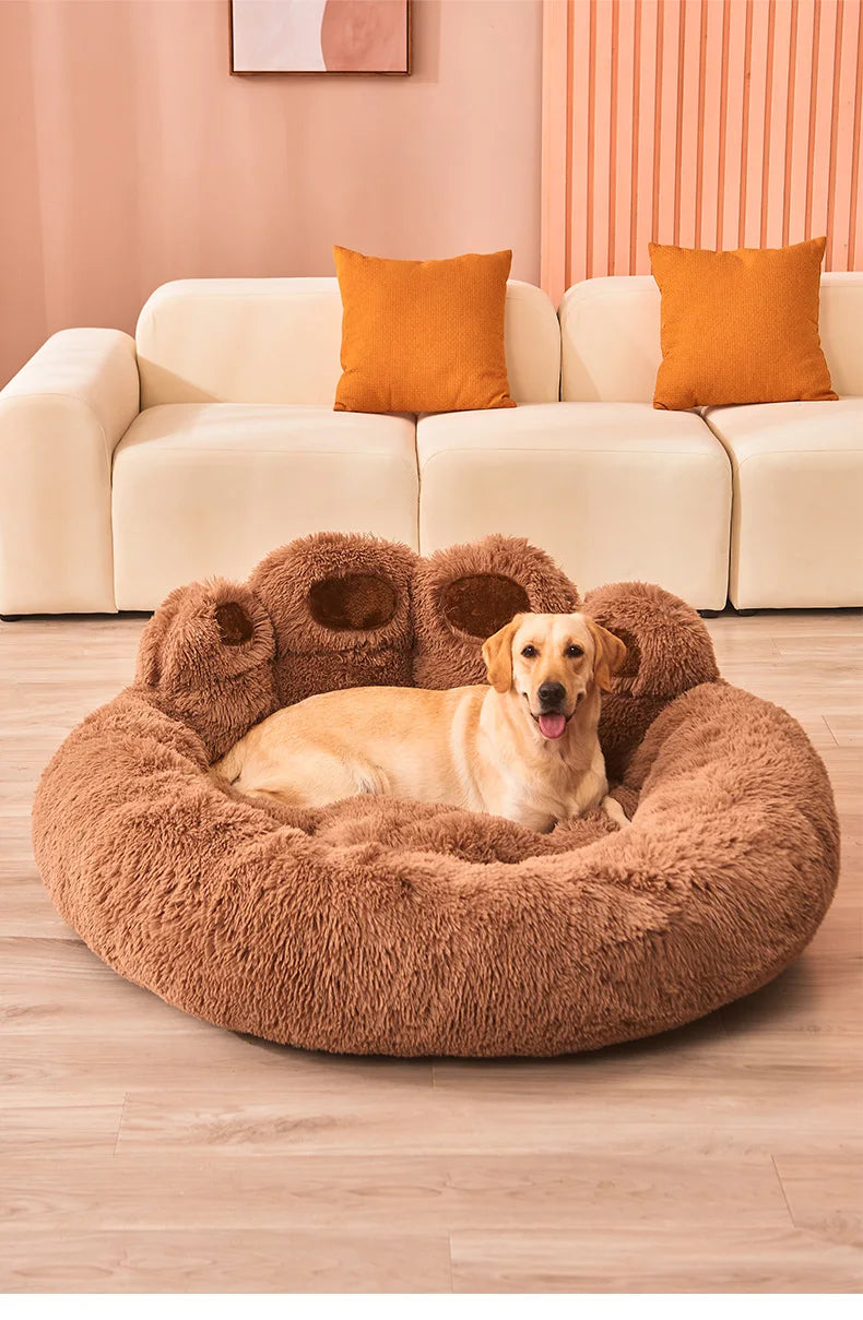 Fluffy Dog & Cat Bed – Soft Pet Sofa Mat for Small to Large Pets