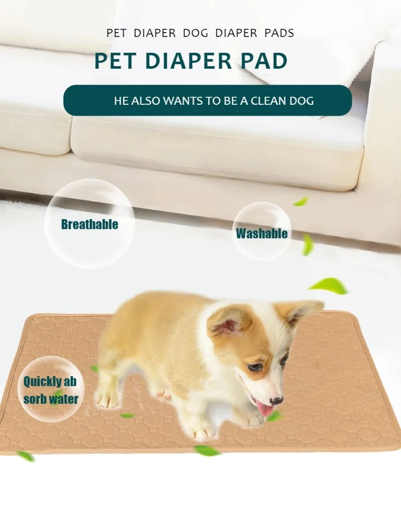 Washable Reusable Dog Pee Pad – Absorbent Puppy Training & Bed Mat