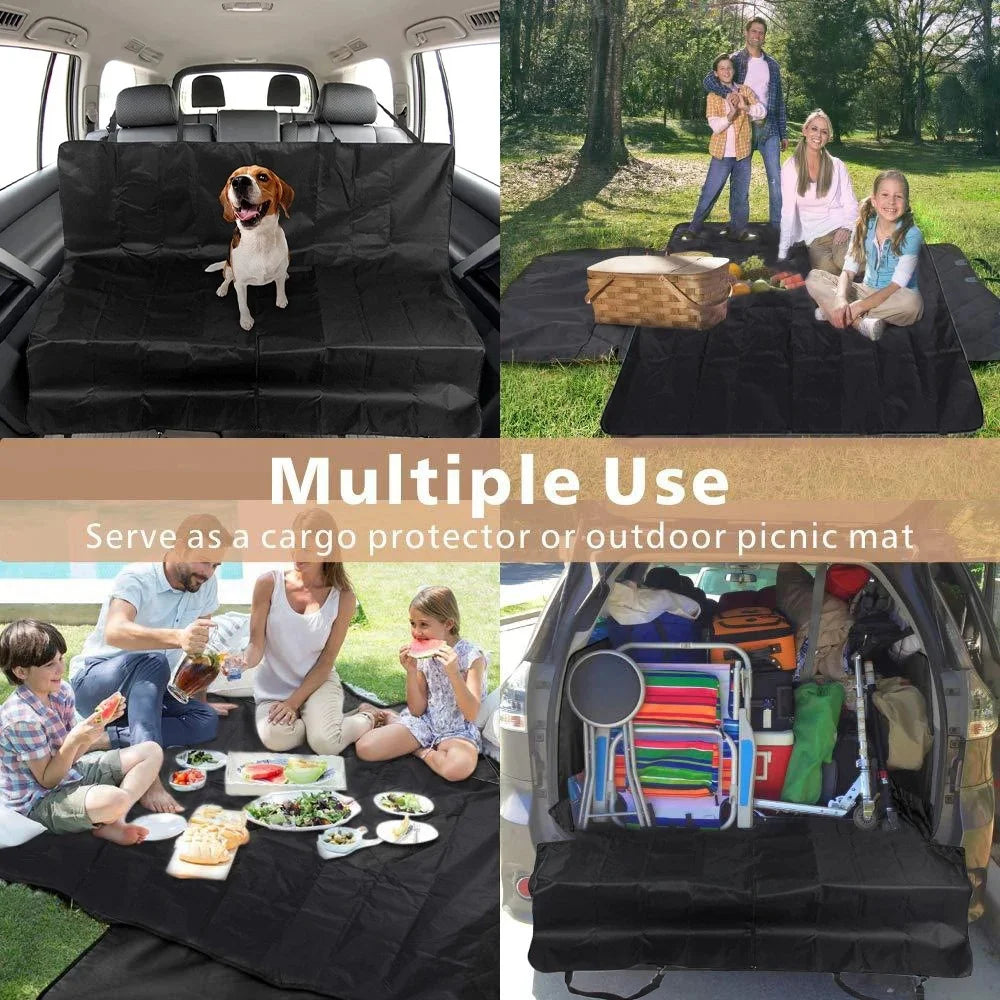 Waterproof Dog Car Seat Cover – Hammock Travel Mat for Back Seat Protection
