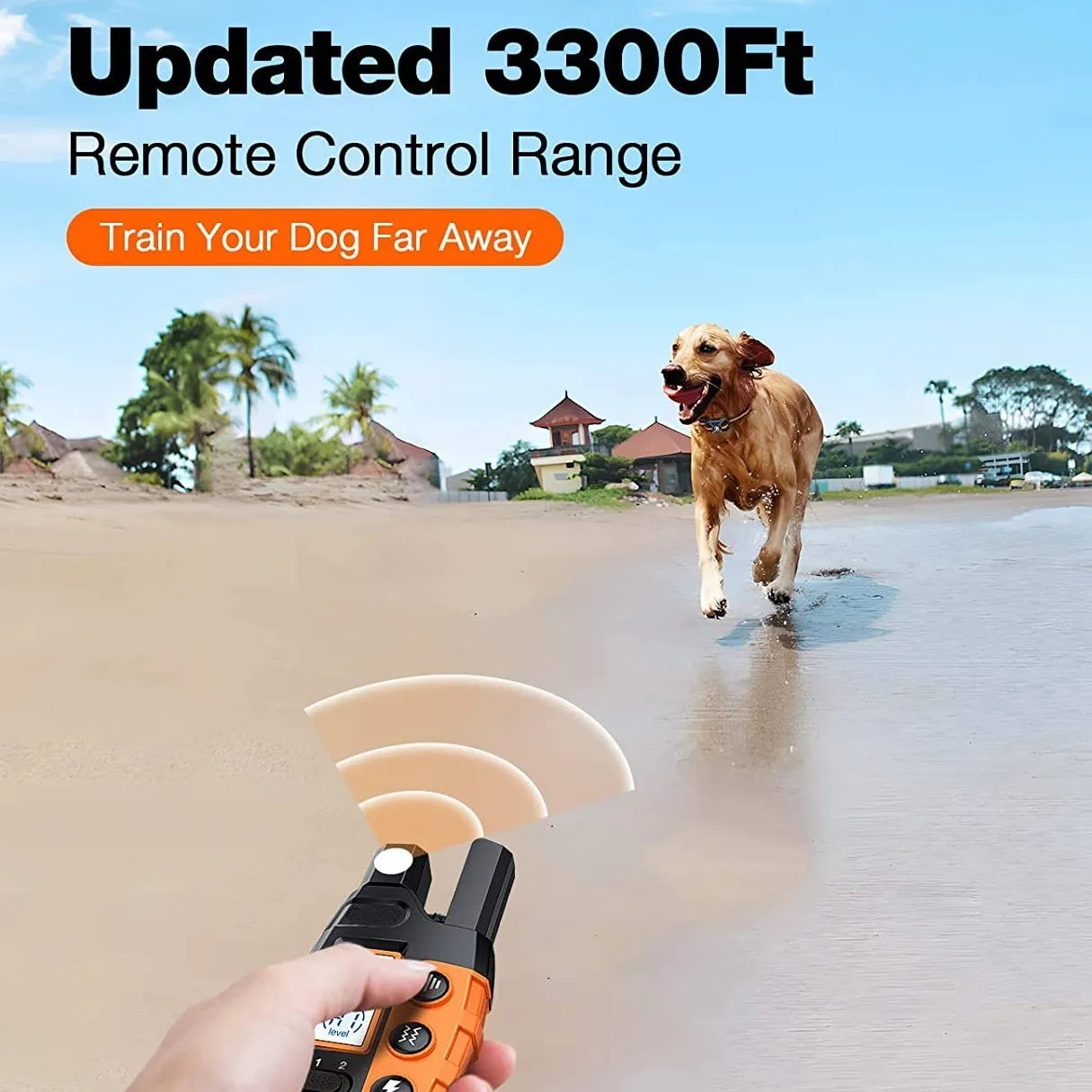 3300Ft Dog Training Collar – Waterproof Rechargeable Remote E-Collar