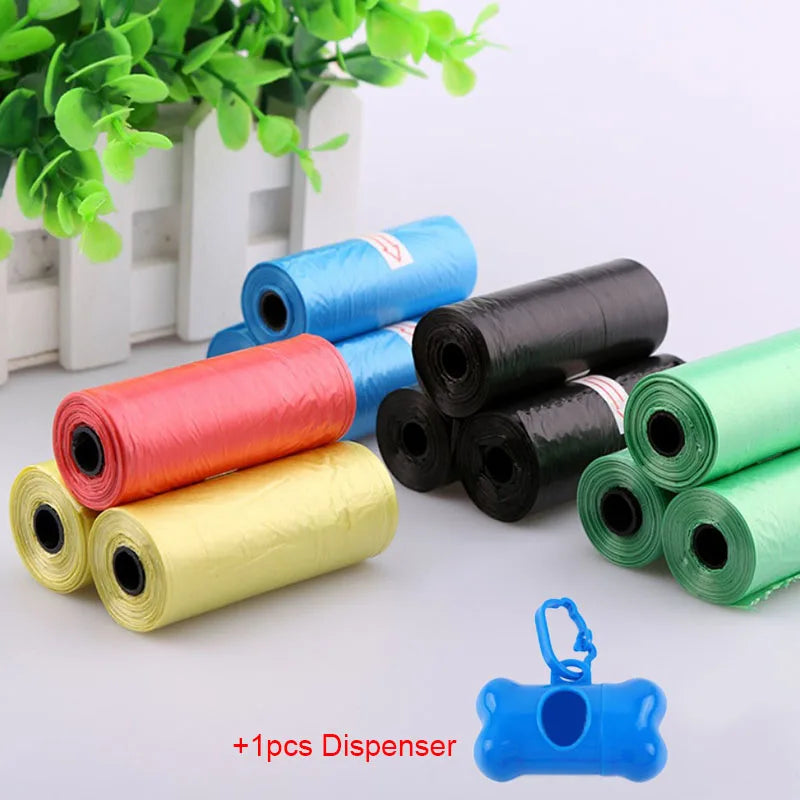 5 Rolls (100pcs) Dog Poop Bags – Leak-Proof Pet Waste Bags for Outdoor Us