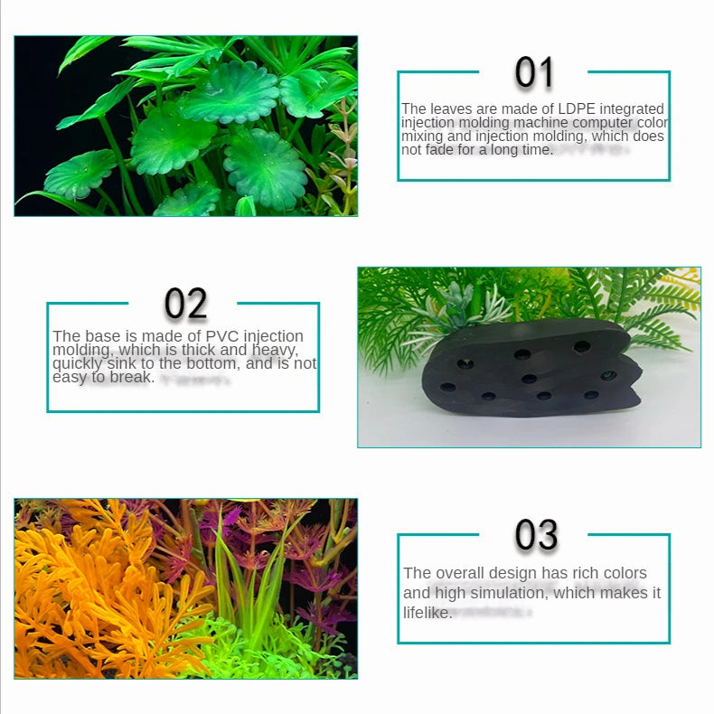 Artificial Aquarium Plants – Plastic Aquatic Tank Decorations