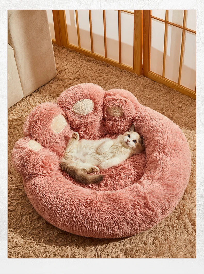 Fluffy Dog & Cat Bed – Soft Pet Sofa Mat for Small to Large Pets