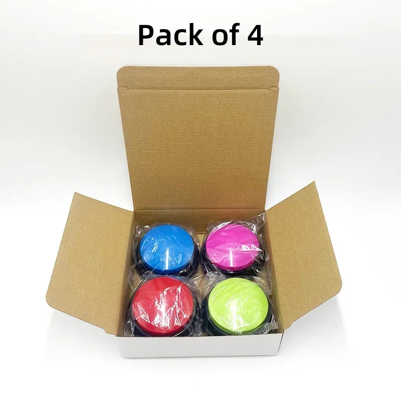 8PCS Dog Talking Buttons – 30s Recordable Voice Training Buzzers for Pets