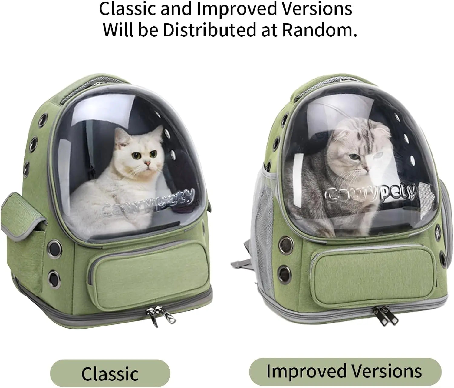 Transparent Folding Pet Carrier Backpack – Portable Travel Tote for Cats & Small Dogs