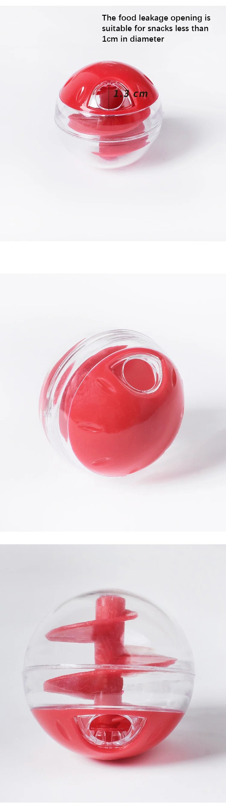 Cat Food Leak Spiral Ball – Bite-Resistant Interactive Toy for Play & Training