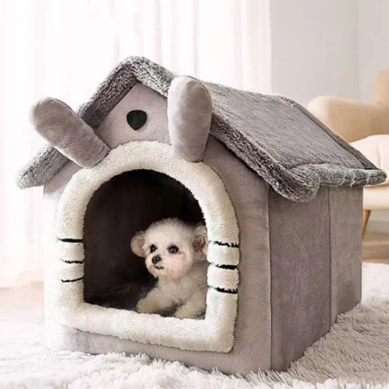 All-Season Washable Pet House – Soft Indoor Bed for Cats & Small Dogs