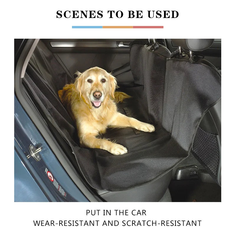 Waterproof Dog Car Seat Cover – Hammock Travel Mat for Back Seat Protection