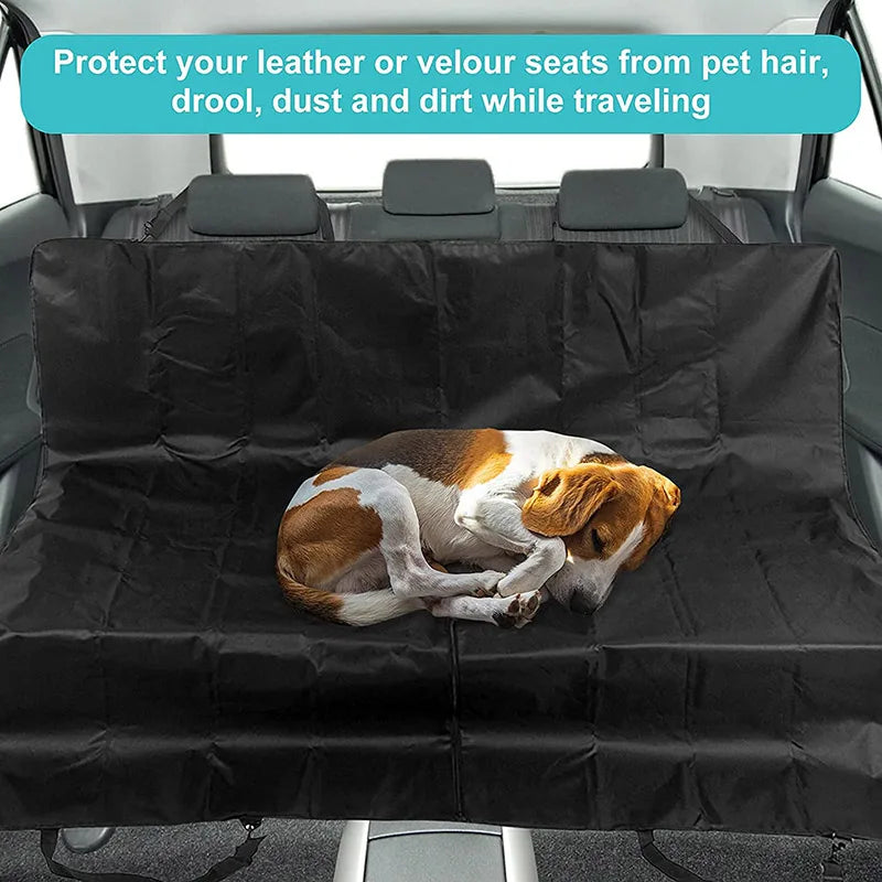 Waterproof Dog Car Seat Cover – Hammock Travel Mat for Back Seat Protection