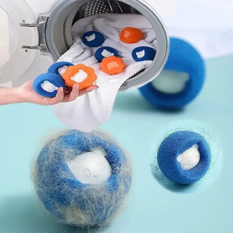 Reusable Pet Hair Remover Balls – Laundry Lint Catcher for Washing Machines