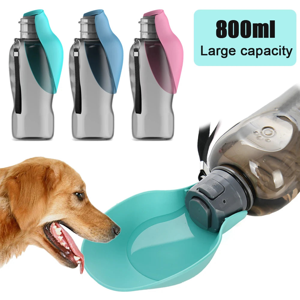 2-in-1 Portable Dog Water Bottle & Food Container – Travel Pet Dispenser