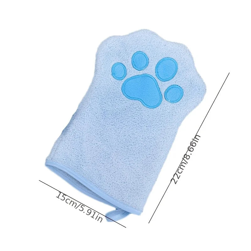 Quick-Dry Dog Bath Gloves – Absorbent Grooming Towels for Dogs & Cats