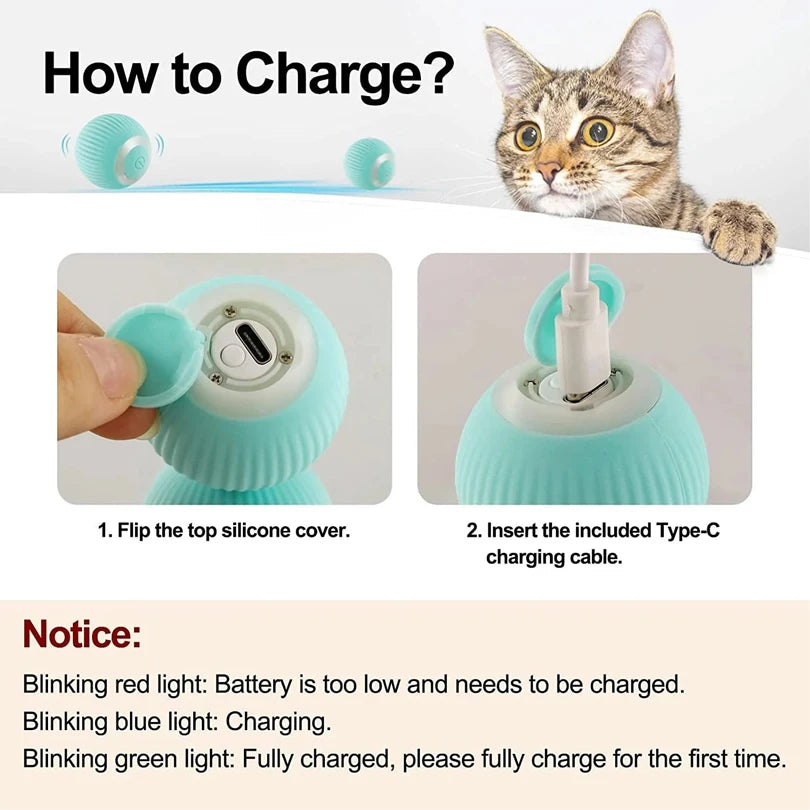 Smart Interactive Cat Car Toy – Remote-Controlled Mouse Ball for Indoor Play