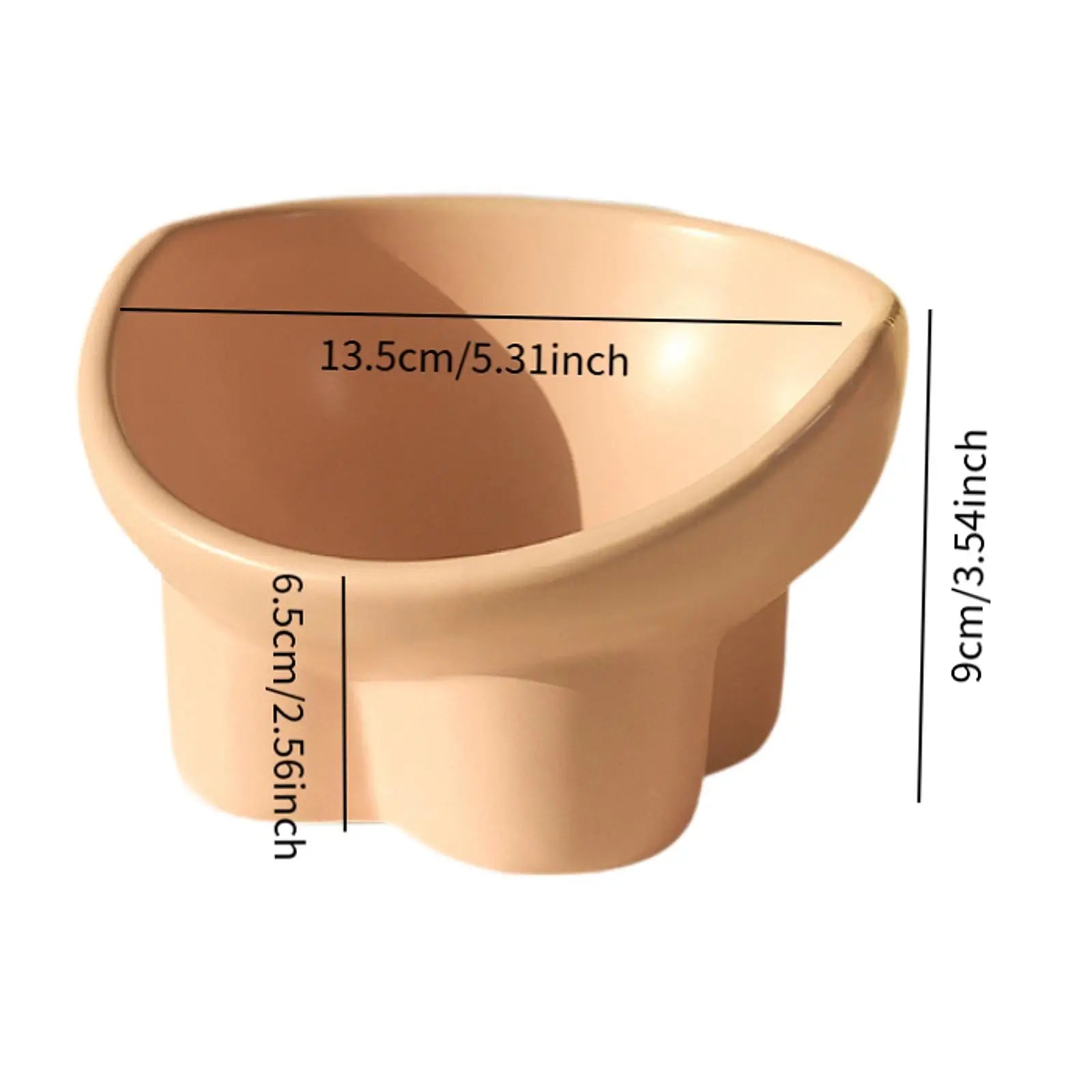 Raised Tilted Pet Bowl – Spine-Protecting Feeder for Cats & Small Dogs