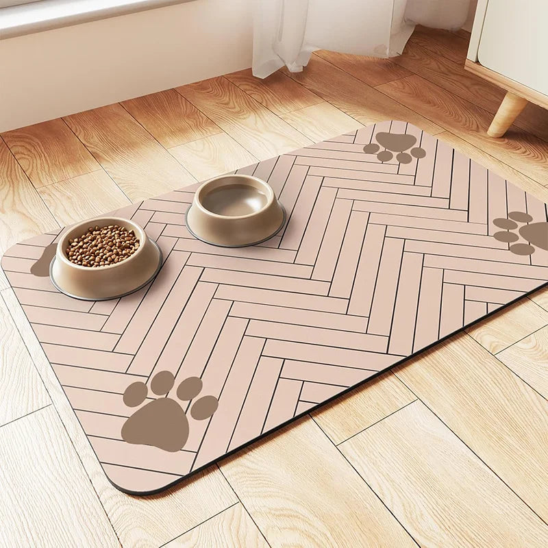 Waterproof Pet Feeding Mat – Quick-Dry Placemat for Dog & Cat Bowls