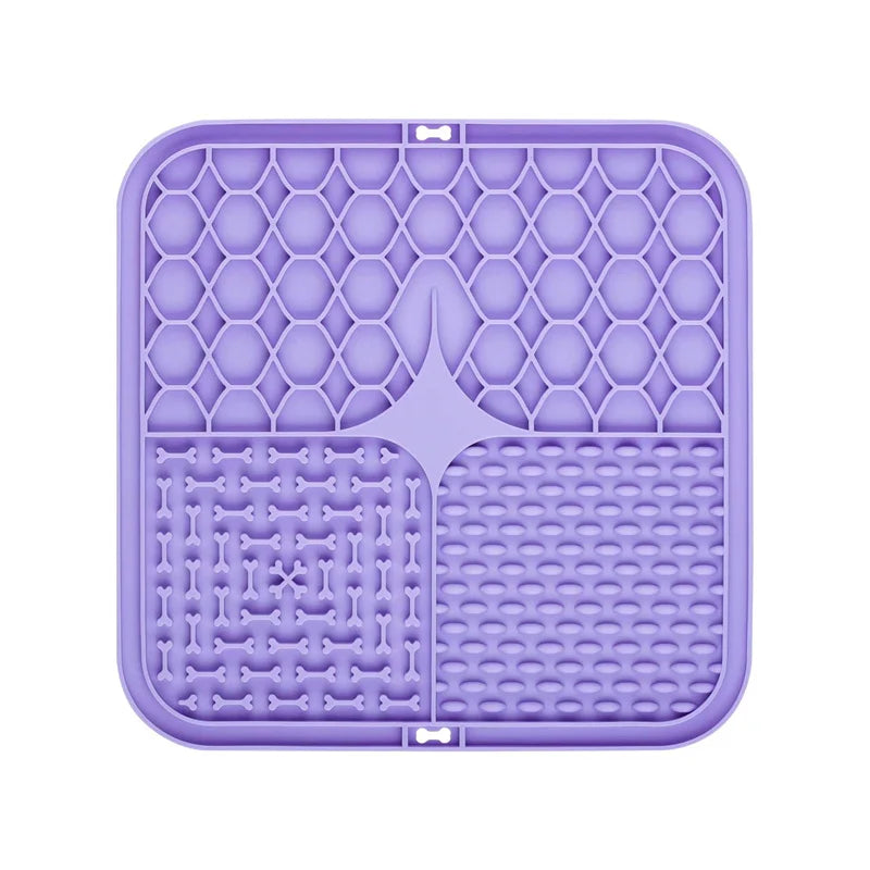 Silicone Lick Mat for Dogs – Slow Feeder & Bath Time Distraction Pad