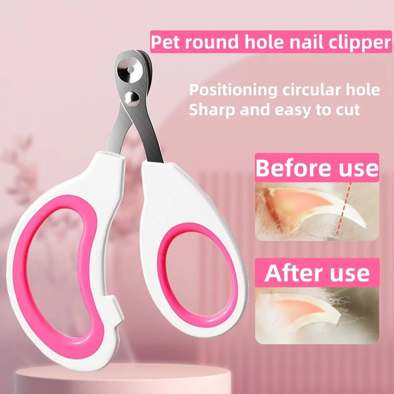 Professional Pet Nail Clippers – Stainless Steel Trimmer for Cats & Small Dogs