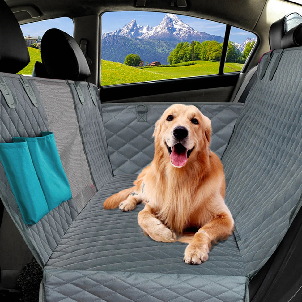 PETRAVEL Waterproof Dog Car Seat Cover – Hammock-Style Rear Seat Protector