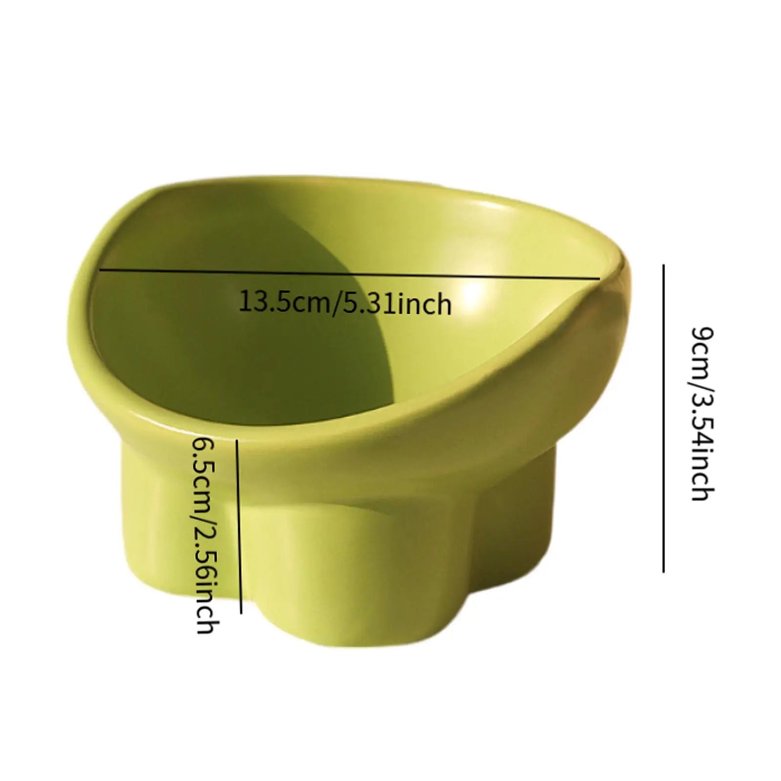 Raised Tilted Pet Bowl – Spine-Protecting Feeder for Cats & Small Dogs