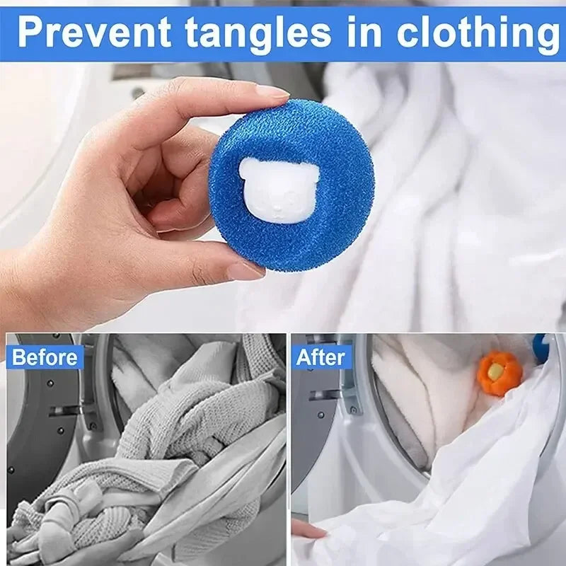 Reusable Pet Hair Remover Balls – Laundry Lint Catcher for Washing Machines