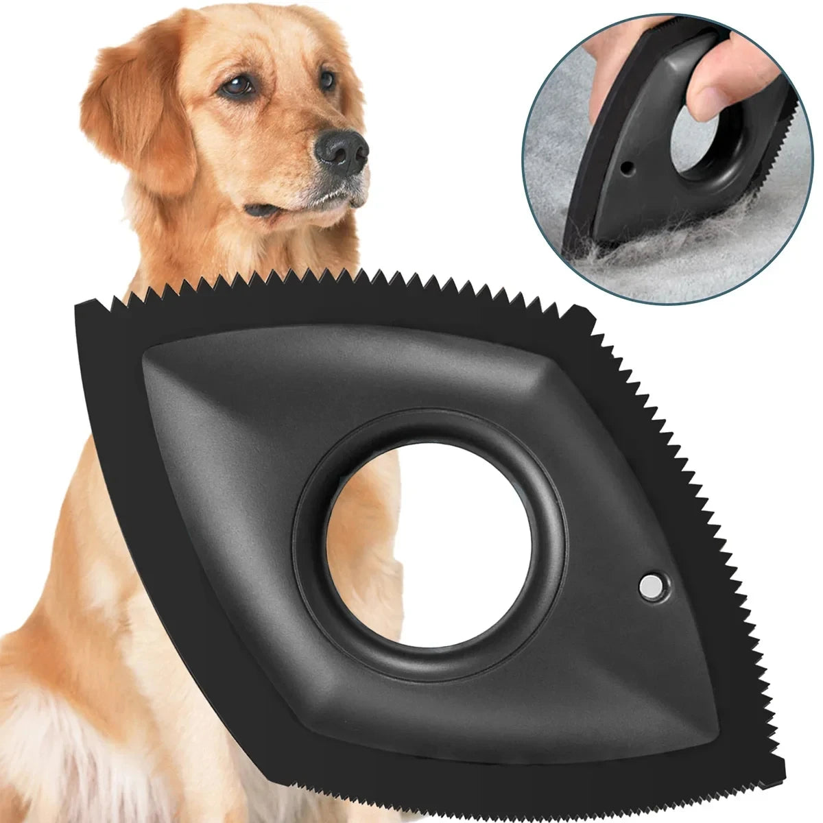 4-Mode Pet Hair Remover Brush – Reusable Cleaning Comb for Furniture & Car Seats