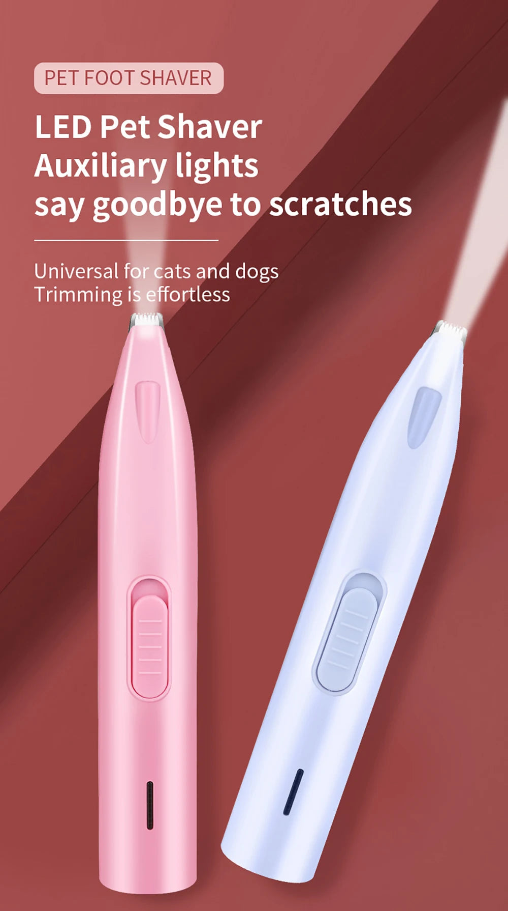 Electric Dog Hair Trimmer – Precision Grooming Tool for Paws, Ears & Butt