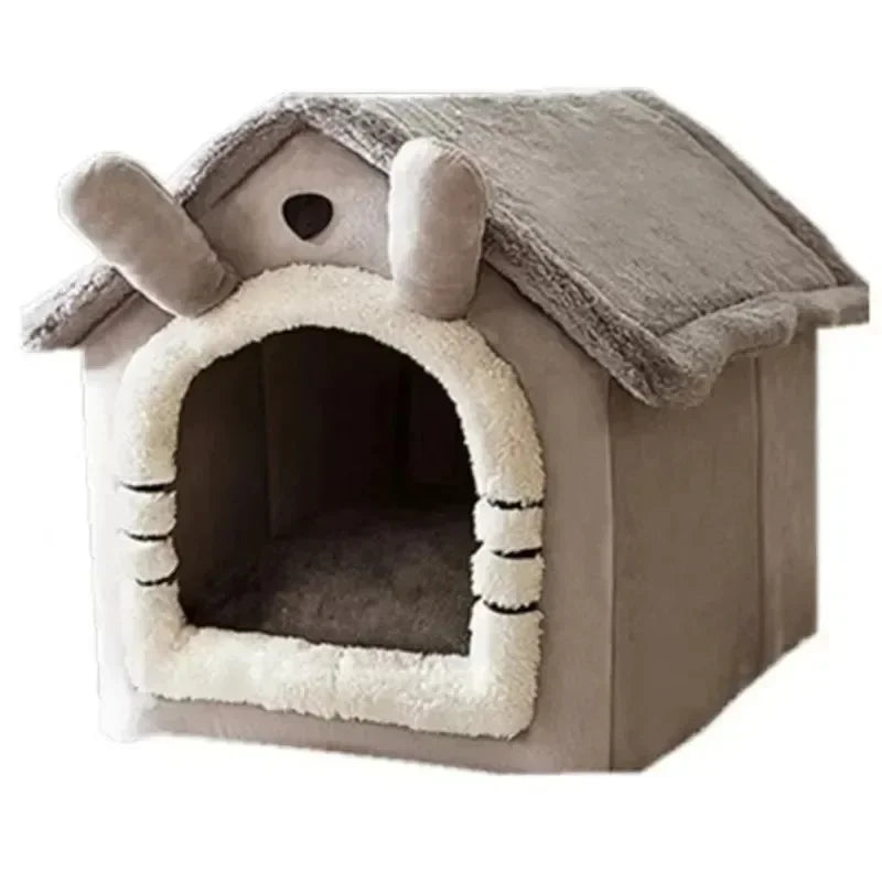 All-Season Washable Pet House – Soft Indoor Bed for Cats & Small Dogs