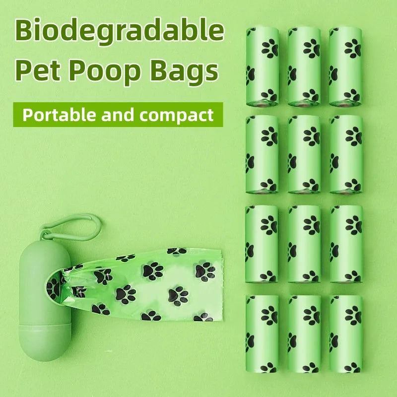 Biodegradable Dog Poop Bags – Scented Waste Bags with Dispenser