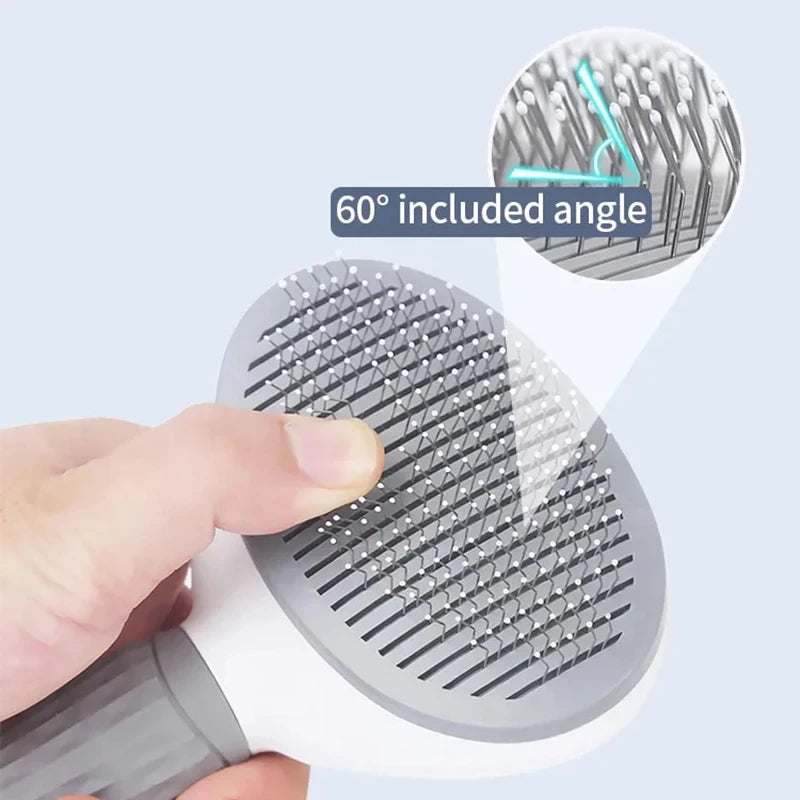 Stainless Steel Pet Grooming Comb – Cat & Dog Brush for Long Hair Care