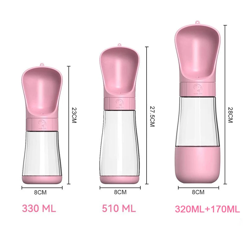 2-in-1 Portable Dog Water Bottle & Food Container – Travel Pet Dispenser