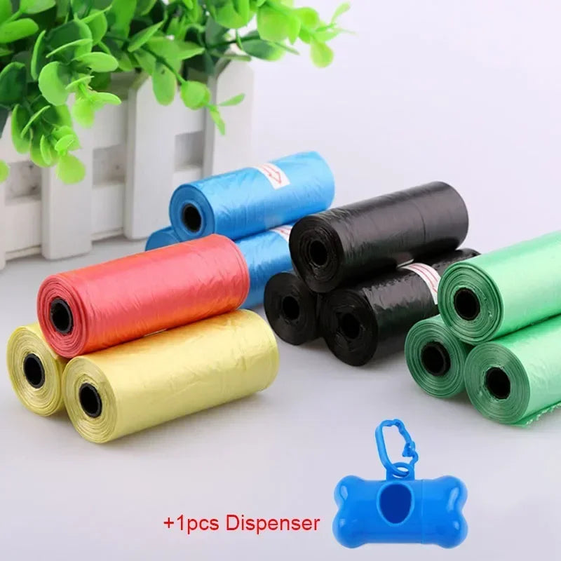 5 Rolls (100pcs) Dog Poop Bags – Leak-Proof Pet Waste Bags for Outdoor Us