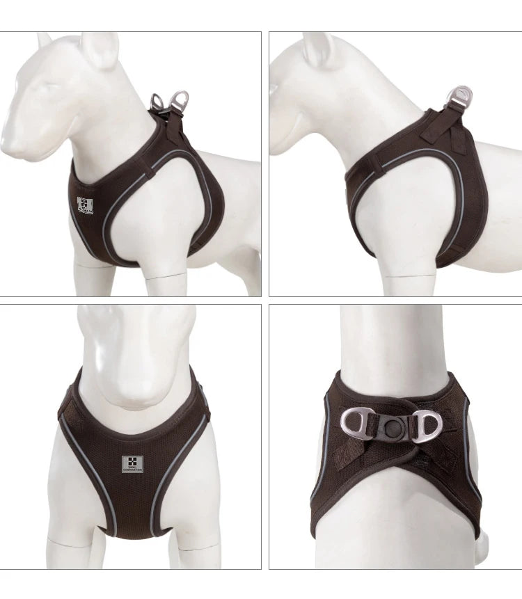 Reflective Dog Harness & Leash Set – Adjustable Pet Vest for Small & Medium Dogs