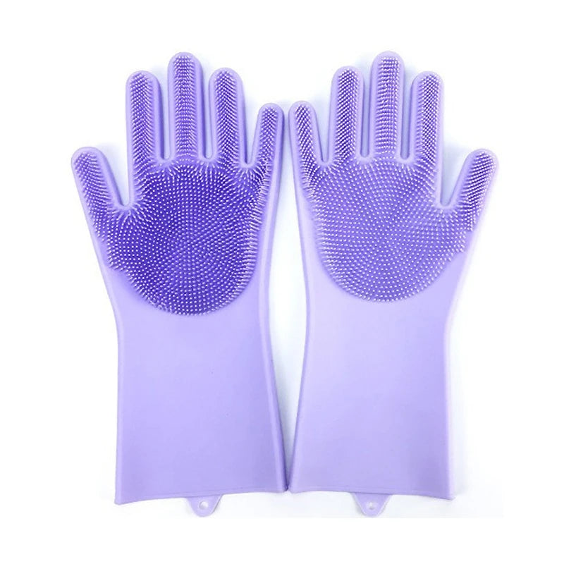 Silicone Pet Grooming Glove – Bath & Hair Removal Glove for Dogs & Cats