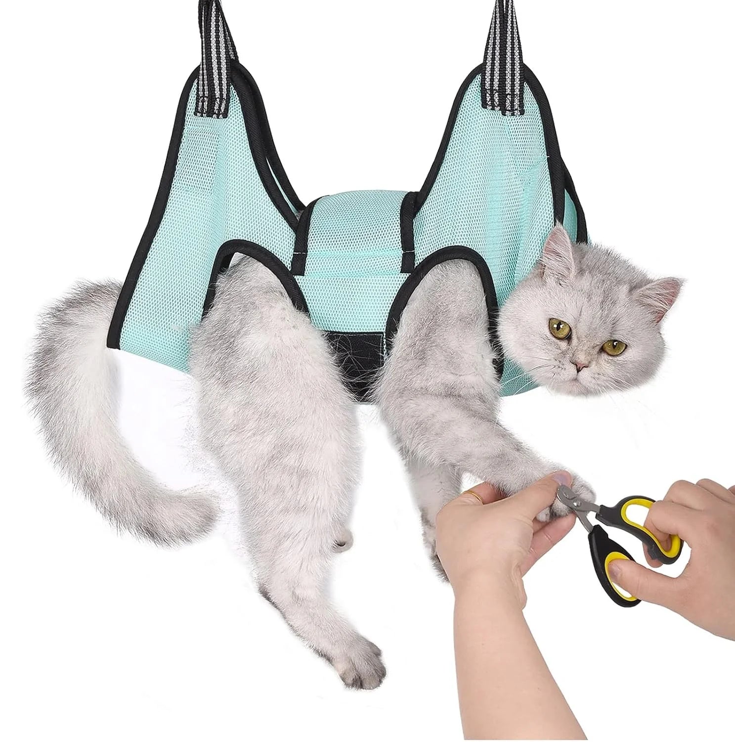 TONG Pet Grooming Hammock Helper – Nail Trimming & Restraint Harness