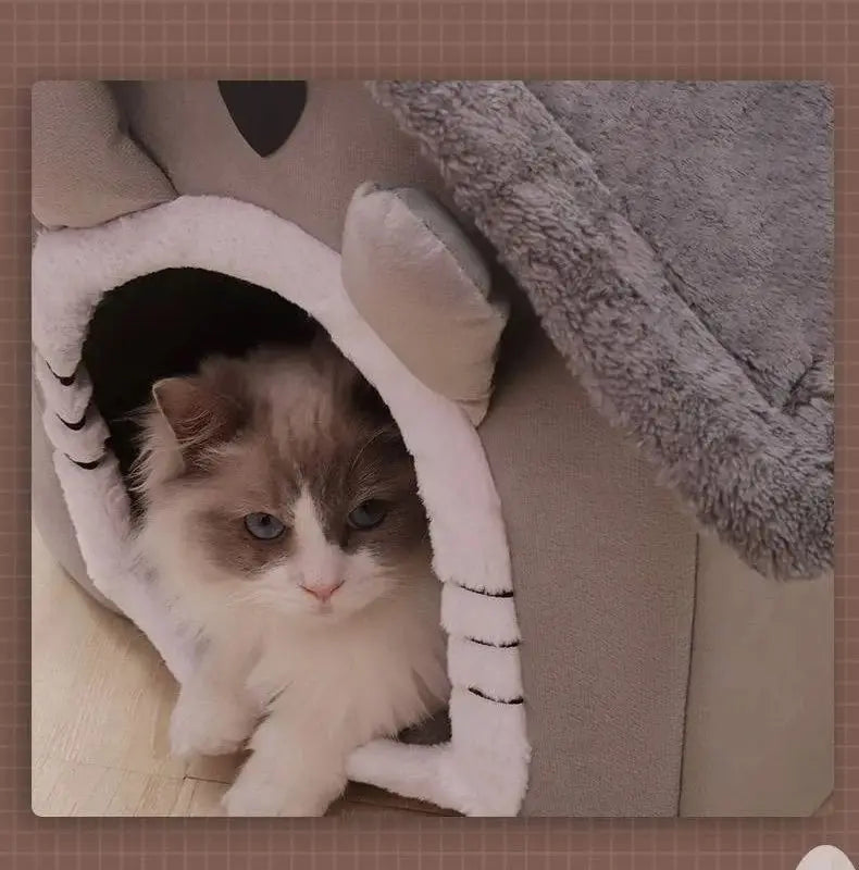 All-Season Washable Pet House – Soft Indoor Bed for Cats & Small Dogs