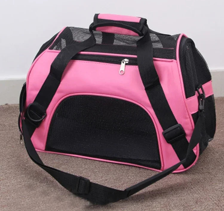Portable Pet Carrier Bag – Breathable Travel Handbag for Small Dogs & Cats