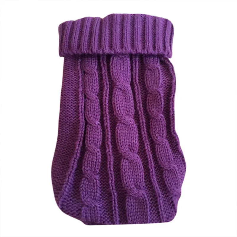 Knitted Dog Sweater – Winter Pet Clothes for Small & Medium Dogs