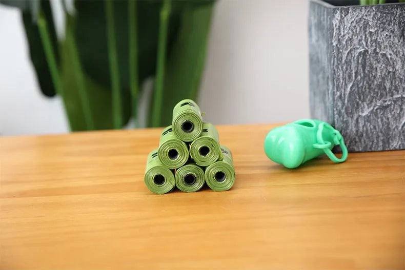 Biodegradable Dog Poop Bags – Scented Waste Bags with Dispenser