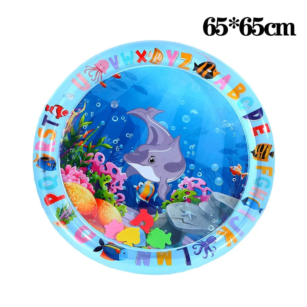 Inflatable Pet Water Play Mat – Ocean-Themed Sensory Mat for Cats & Dog