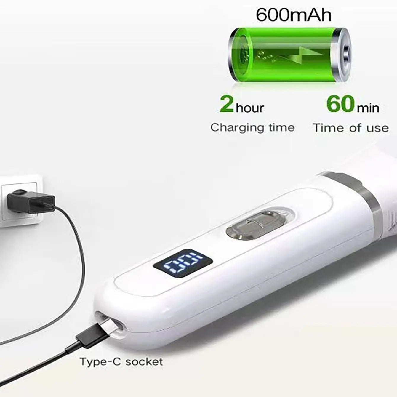 Rechargeable Dog Hair Clippers – Professional Silent Pet Grooming Trimmer