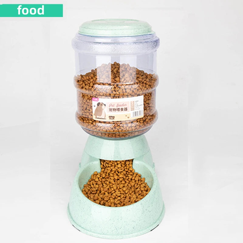 Large Capacity Pet Feeder & Water Dispenser – Auto Feeding Bowl for Cats & Small Dogs