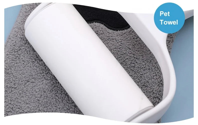 Quick-Dry Dog Bath Gloves – Absorbent Grooming Towels for Dogs & Cats