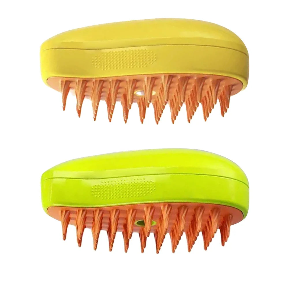 3-in-1 Pet Spray Massage Brush – Foldable Steam Comb for Bathing & Hair Removal