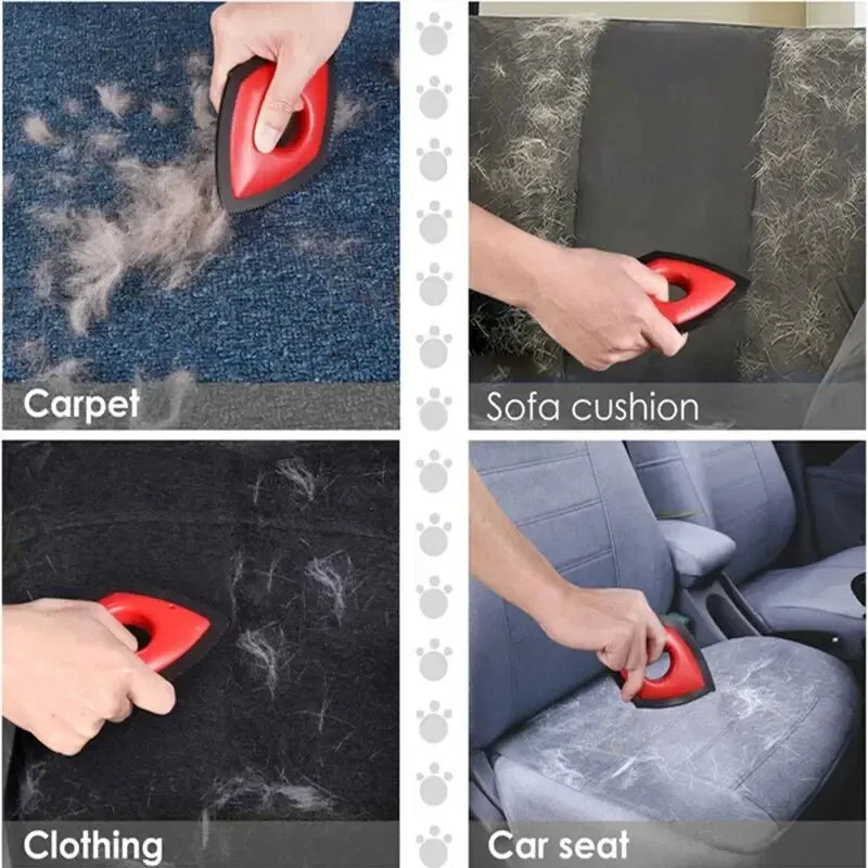 4-Mode Pet Hair Remover Brush – Reusable Cleaning Comb for Furniture & Car Seats