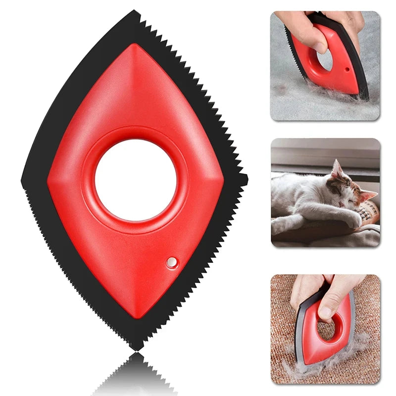 4-Mode Pet Hair Remover Brush – Reusable Cleaning Comb for Furniture & Car Seats