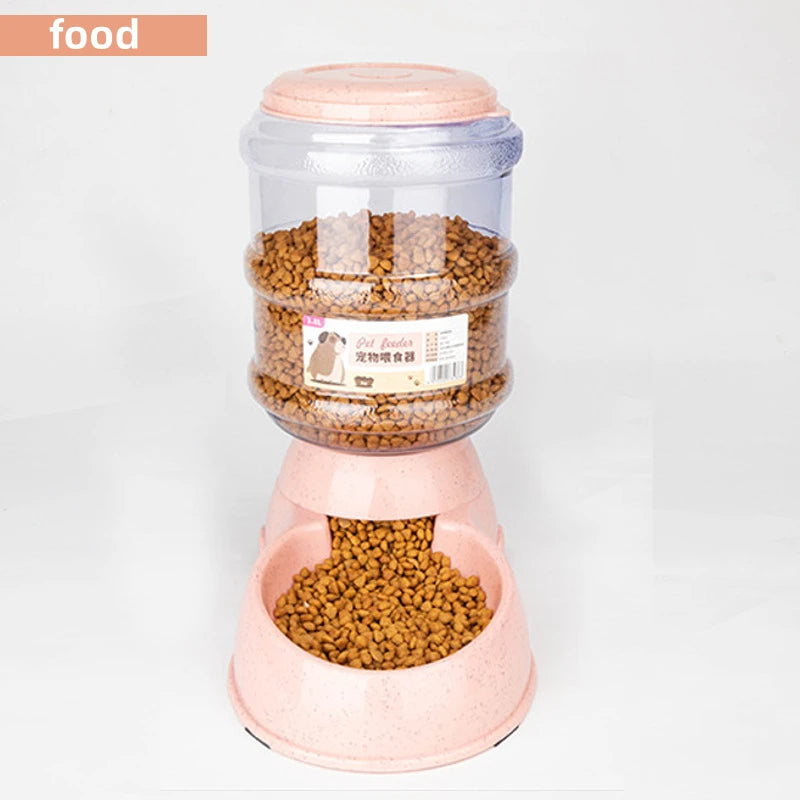 Large Capacity Pet Feeder & Water Dispenser – Auto Feeding Bowl for Cats & Small Dogs