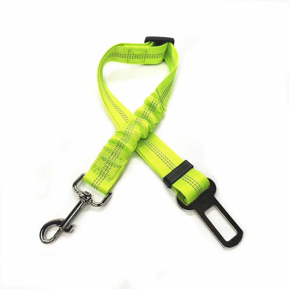 Adjustable Reflective Dog Car Seat Belt – Cushioned Elastic Travel Harness