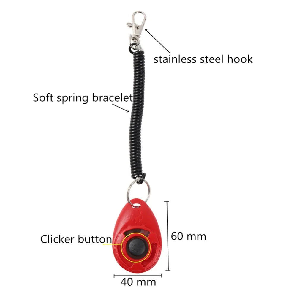 Dog Training Clicker with Wrist Strap – Pet Click Trainer Tool for Dogs & Cats