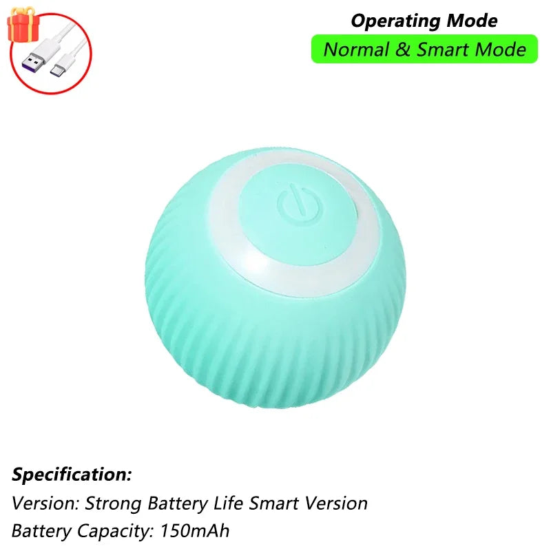 Interactive Rolling Cat Ball – Smart Rechargeable Toy with Tail