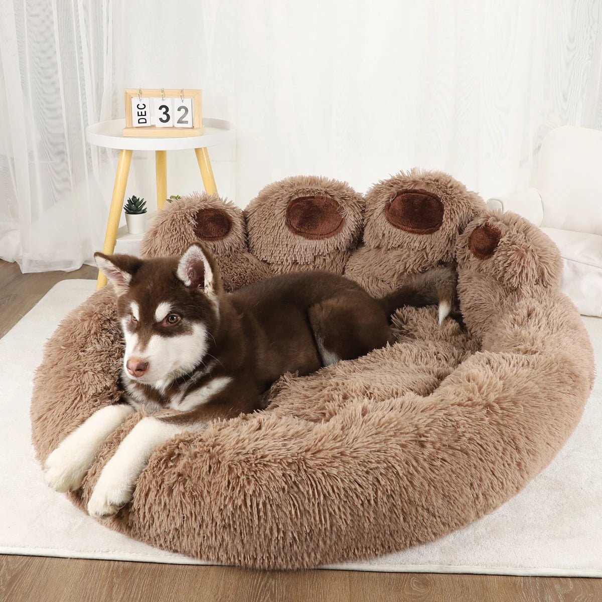 Fluffy Dog & Cat Bed – Soft Pet Sofa Mat for Small to Large Pets